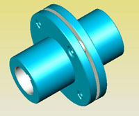 膜片聯(lián)軸器實體模型