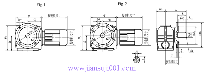 JTS系列斜齒輪-蝸輪減速電機