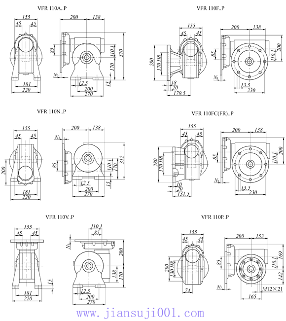 VFR110..Pϵ��΁݆΁�U�p�ٙC���μ����b�ߴ�