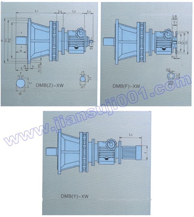 DMB系列無(wú)級(jí)變速器與X系列擺線(xiàn)減速機(jī)組合